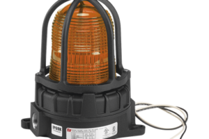 Luz de advertencia LED para ubicaciónes peligrosas, montaje para superficies, 24Vcc, ambar