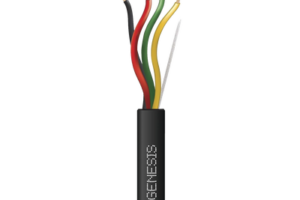 Bobina de cable de 305 m 4 conductores x 14 AWG de cable DIRECT BURIAL negro.