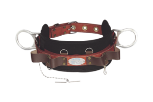 Cinturón de Liniero de Lujo, Fabricado en Poliéster, con 2 Anillos tipo D, Talla 48.