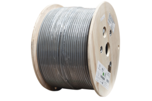 Bobina de Cable Blindado F/UTP de 4 Pares, Z-MAX, Cat6A, Soporte de Aplicaciones 10GBase-T, CM, Color Gris, 305m