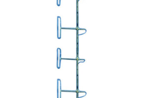 Antena Base VHF, de 4 Dipolos, rango de frecuencia 138 - 174 MHz.