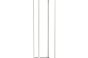 Rack de Cuatro Postes Estándar de 19", Rieles Roscados #12-24, Profundidad Ajustable de 23 a 42 in, 45 Unidades de Rack, Color Blanco
