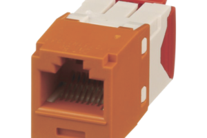 Conector Jack RJ45 Estilo TG, Mini-Com, Categoría 5e, de 8 posiciones y 8 cables, Color Naranja