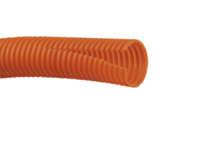 Tubo Corrugado Abierto para Protección de Cables, 1in (25.4 mm) de Diámetro, 30.5 m de Largo, Color Naranja