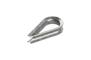Guardacabos/cuello 3/8" acero electro galvanizado