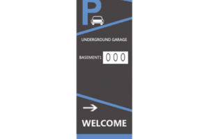 Pantalla Principal de Guía de Estacionamiento / 1 Módulo / Mensaje de Bienvenida / Uso con Aplicación de Guía de Estacionamiento