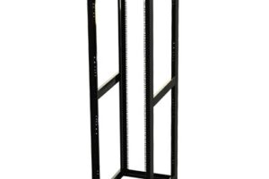Rack Estándar 19" de 4 Postes, Acero, 45 Unidades, Profundidad Ajustable.
