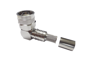 Conector N Macho Angulo Recto, Plegable Hex. con Pin Cautivo para cables Tipo RG8