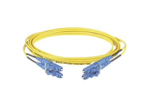 Jumper de Fibra Optica Monomodo 9/125 OS2, LC-LC Duplex, OFNR (Riser), Color Amarillo, 20 Metros
