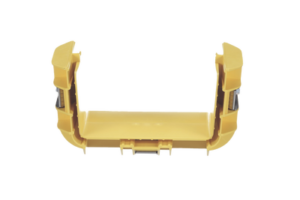 Union Recta "Cople", Para Canaleta FiberRunner™ 6X4, Color Amarillo