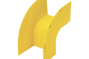 Bajada Vertical Exterior de 90º, Para uso con Canaletas 4X4 FiberRunner™, Color Amarillo