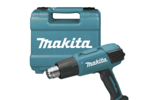 Pistola térmica de temperatura variable con estuche.