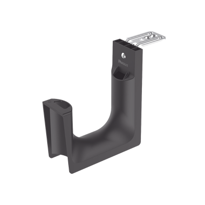 Sujetador tipo J (J-Hook), Con Soporte para Montaje en Techo, Para 180 Cables Cat6, Nylon 6.6, Color Negro, 10 piezas