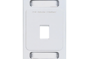 Placa de pared Keystone de 1 salida, color blanco, para jacks Keystone Z-MAX y MAX