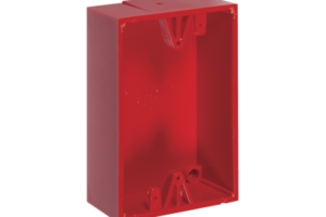 Caja trasera de montaje color rojo para estaciones de parada STOPPER