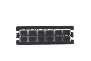 Placa acopladora para Distribuidor de Fibra Óptica LP-ODF-8024, incluye 12 acopladores SC Simplex Para fibra Multimodo (12 fibras)