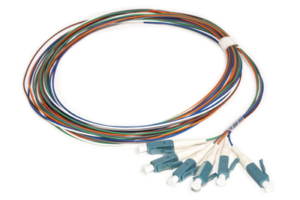 Kit de 6 Pigtails LC/UPC Monomodo 2 metros