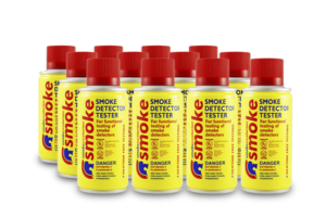 Caja de 72 latas de humo sintético en aerosol para probar detectores de humo en uso manual o en dispensadores SOLO-330/SOLO-332