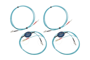 Kit de Cables de Referencia de Comprobación Multimodo CertiFiber® Pro, Para Fibras con Conectores LC de 50µm (2 SC/LC metálico, 2 LC/LC metálico), de 2 Metros
