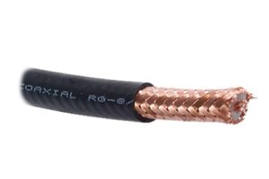 Cable Coaxial RG8, 50 OHMS, 4.1DB, 100% Cobre, Hecho en México, Retazo de 10 Metros