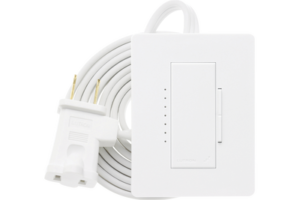 Adaptador dimmer de sobremesa plug-in para lámpara 120VCA/300W y 200W.
