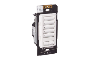 Botonera 5 botones hibrida, requiere cable neutro para el control del circuito.