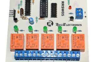 Tarjeta decodificadora para radio switch 5 zonas con DTMF.