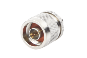 Adaptador en Línea de Conector SMA Macho a N Macho, Níquel/ Oro/ Teflón.