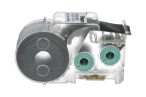 Casete de 200 Etiquetas Autolaminadas de 13.7 x 38.1 mm, para Cables de 4.1 a 8.1 mm de Diámetro, Área de Impresión Color Blanco