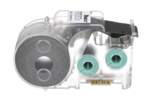 Casete de 350 Etiquetas Autolaminadas de 25.4 x 19.05 mm, para Cables de 2 a 4.1 mm de Diámetro, Área de Impresión Color Blanco