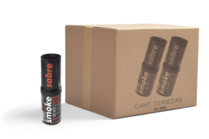 Caja de 72 latas de humo sintético en aerosol para probar detectores de humo manualmente