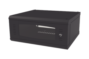 Gabinete de Montaje en Pared, Con Puerta de Cristal, Cuerpo Fijo con Rack, de 19in, 4UR, Color Negro