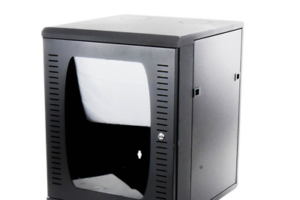 Gabinete para Montaje en Pared, 12 Unidades de Rack, de 19in, Puerta de Cristal Templado, Fabricado en Acero