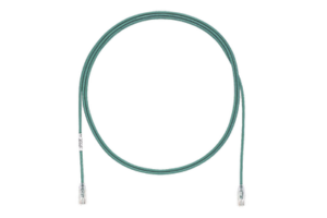 Cable de Parcheo TX6, UTP Cat6, Diámetro Reducido (28AWG), Color Verde, 10ft
