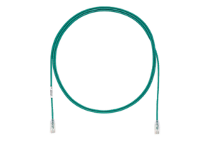 Cable de Parcheo TX6, UTP Cat6, Diámetro Reducido (28AWG), Color Verde, 1ft