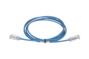 Cable de Parcheo TX6, UTP Cat6, Diámetro Reducido (28AWG), Color Azul, 2ft