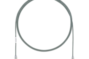 Cable de Parcheo TX6, UTP Cat6, Diámetro Reducido (28AWG), Color Gris, 3ft