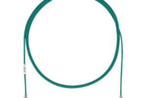 Cable de Parcheo TX6, UTP Cat6, Diámetro Reducido (28AWG), Color Verde, 7ft