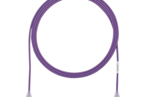 Cable de Parcheo TX6, UTP Cat6, Diámetro Reducido (28AWG), Color Violeta, 7ft