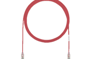 Cable de Parcheo UTP Cat6A, CM/LSZH, Diámetro Reducido (28AWG), Color Rojo, 50ft