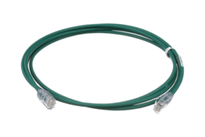 Cable de Parcheo UTP Cat6A, CM/LSZH, Diámetro Reducido (28AWG), Color Verde, 5ft
