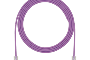 Cable de Parcheo UTP Cat6A, CM/LSZH, Diámetro Reducido (28AWG), Color Violeta, 7ft