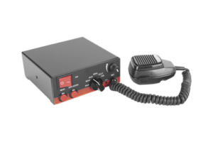 Sirena Vehicular de 200W de Potencia, Con Switch Giratorio de 6 posiciones, Micrófono de Uso Rudo e Interconexión a Radio