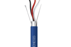 Bobina de 305 Metros de Cable 3 x 18 AWG / BLINDADO / Tipo FPLP, CMP, CL3P / Color Azul / Para Aplicaciones en Sistemas de Seguridad, Audio, Control y otras Aplicaciones