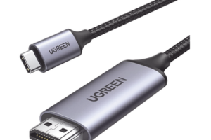 Cable USB-C 3.1 a HDMI 4K / 1.5m / Compatible con Thunderbolt 3 & 4 / Adaptador Tipo-C a HDMI / 4k@60Hz / Soporta Modo Espejo y Modo Extendido / Carcasa de Aluminio / Nylon Trenzado / Conector Niquelado / Blindaje Multicapa