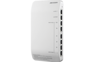 Distribuidor PoE (propietario) de Audio y Vídeo / Soporta Hasta 6 dispositivos / Compatible con Frente de Calle y Monitor IP HIKVISION
