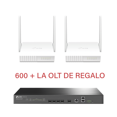 Kit para ISP`s / OLT DS-P7001-04 con Paquete de 600 ONU´s Modelo XN020G3.