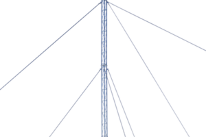 Kit de Torre Arriostrada de Techo de 18 m con Tramo STZ30 Galvanizado Electrolítico (No incluye retenida).