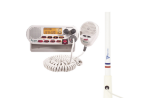 Kit de radio MRF45D | mas antena marina de fibra de vidrio TX-5206-SYS y soporte para antena 4186