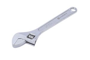 Llave Ajustable (Perico) de 20.5 cm (10”). Apertura máxima de Mordaza de 30 mm.